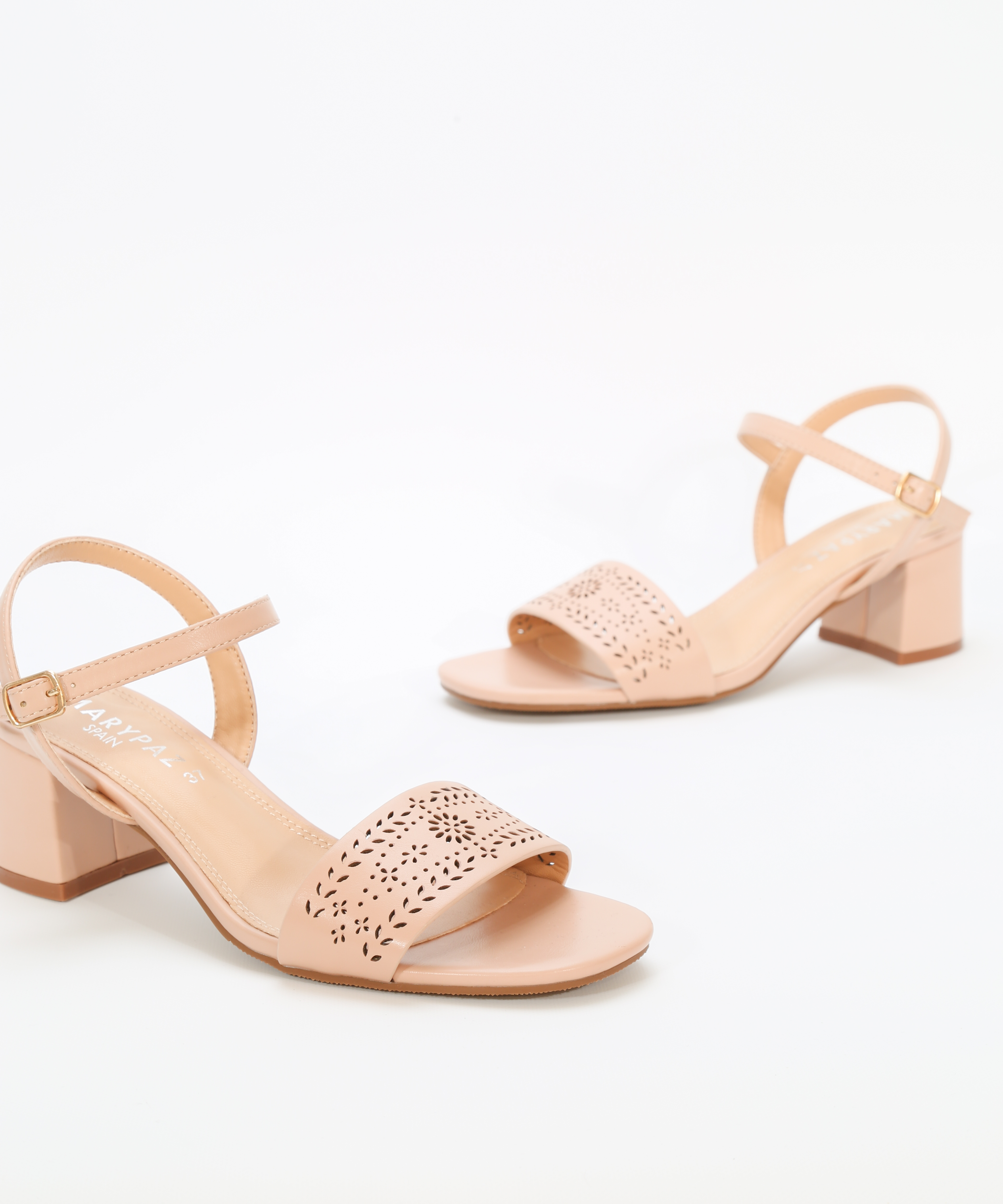 Sandalias tacón grabado image number null